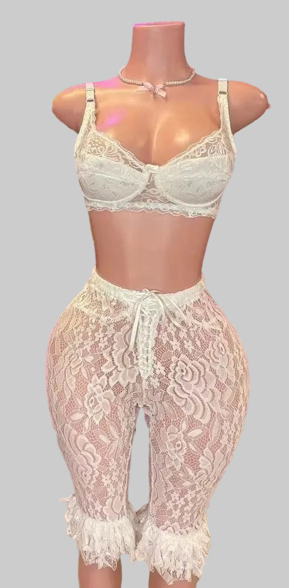 Midnight Romance Lace Set