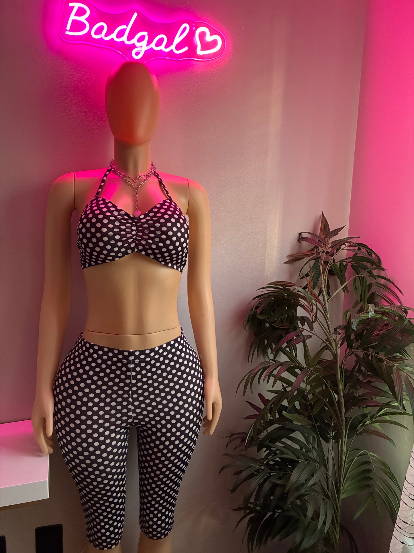 Polka Dot Halter set