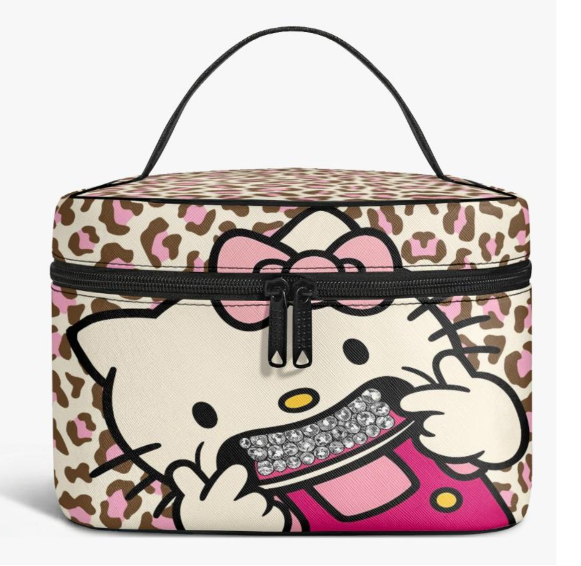 BLING LEOPARD VANITY BAG
