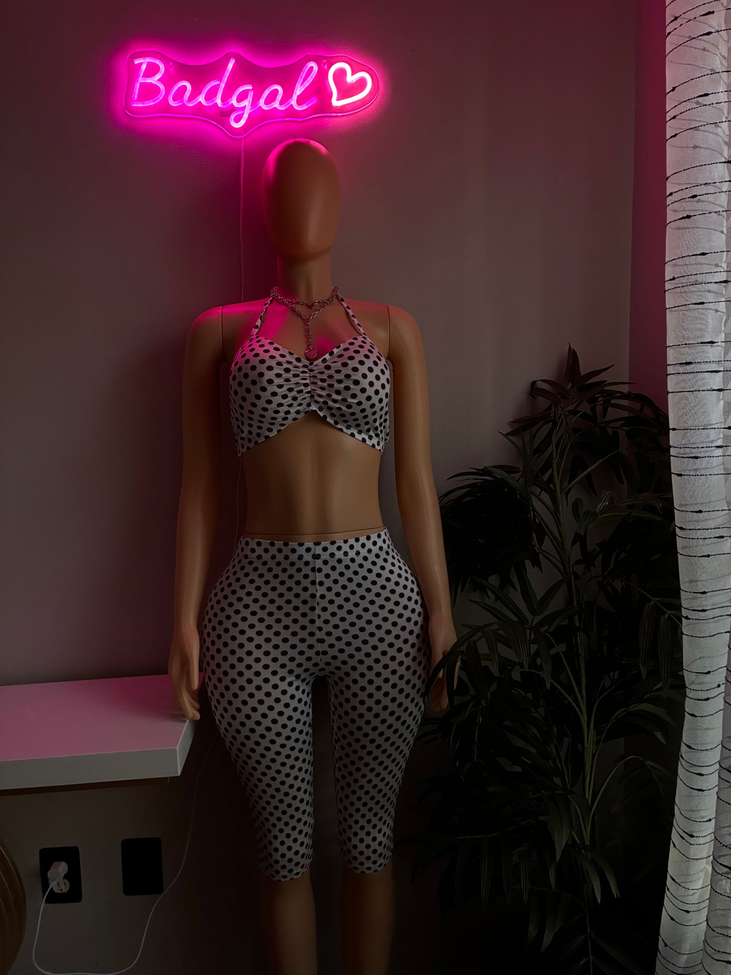 Polka Dot Halter set