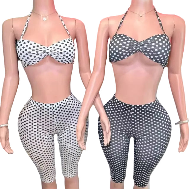 Polka Dot Halter set