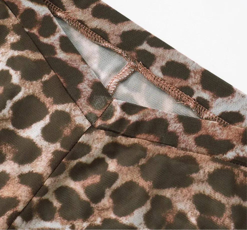Leopard Print Sexy 3 piece set