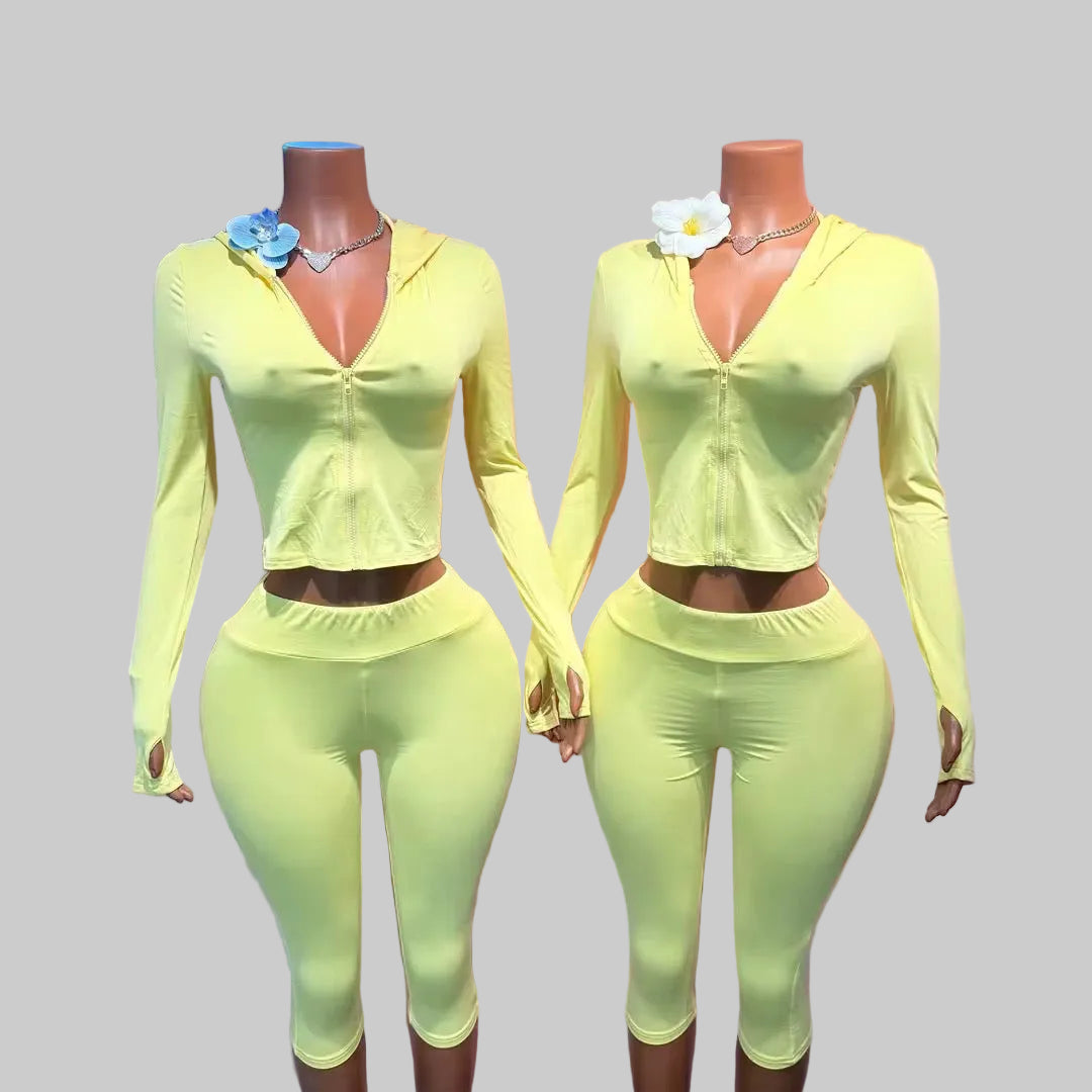 Luxe Sculpt Capri Set